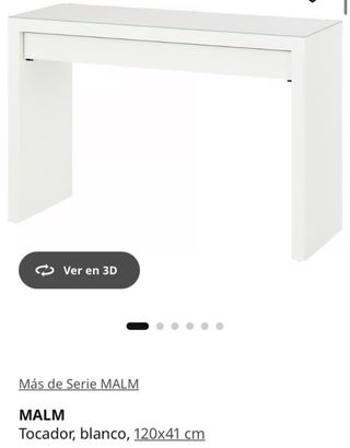 Escritorio MALM blanco 120x41 cm