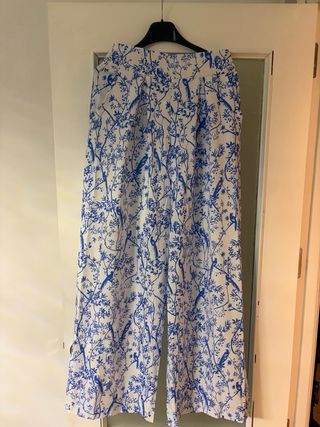 Conjunto dos piezas azul y blanco