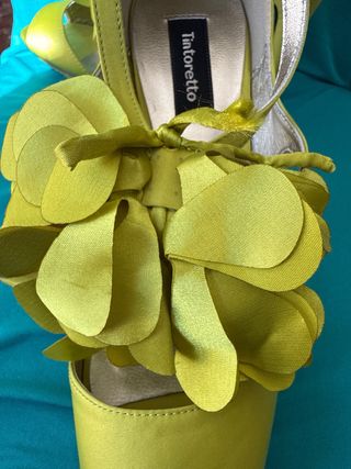 Zapatos Tintoretto Talla 38 Flores