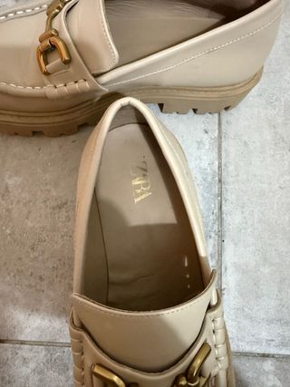 Mocasines Zara Beige Talla 37