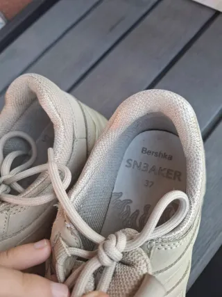 Bambas plataforma beige