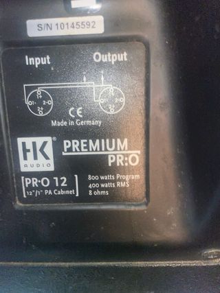 Pareja Altavoces HK Audio PA Profesionales