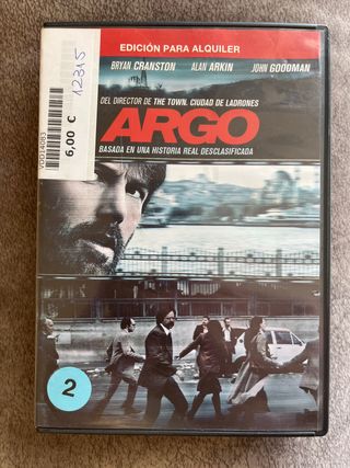 Argo DVD Edición Alquiler Español