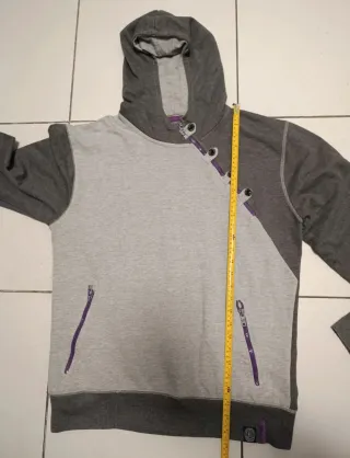 Sudadera Inside Hombre Talla XL Gris/Morado