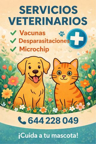 Veterinario Colegiado a domicilio.