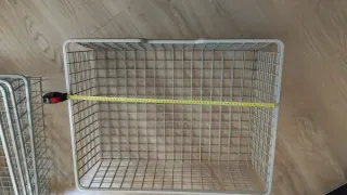 Cesta metálica organizadora gris
