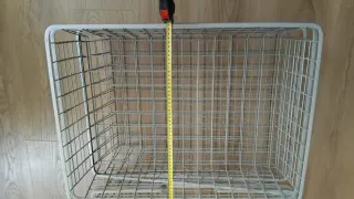Cesta metálica organizadora gris