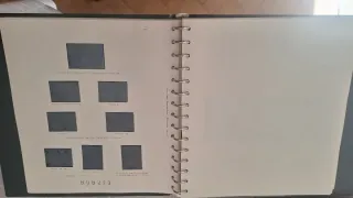 Álbum FILABO Sellos España con hojas y cajetín.