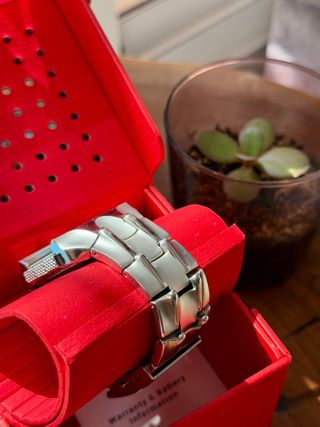 Reloj Diesel DZ2155 Plata y Rojo