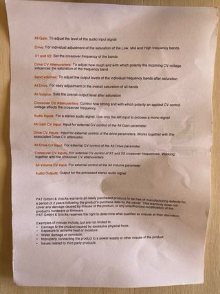 VoicAs MultiRover Overdrive Eurorack