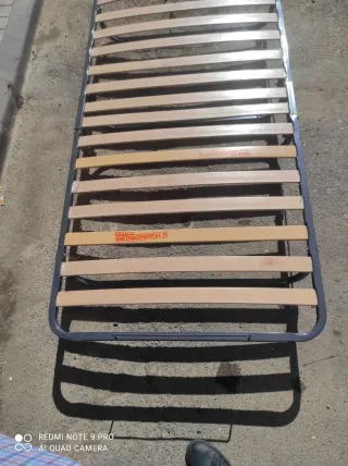 Cama Plegable Metálica con Colchón