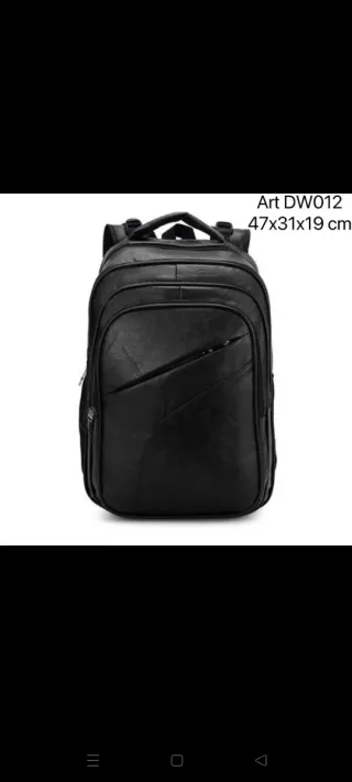 Zaino uomo ecopelle nero