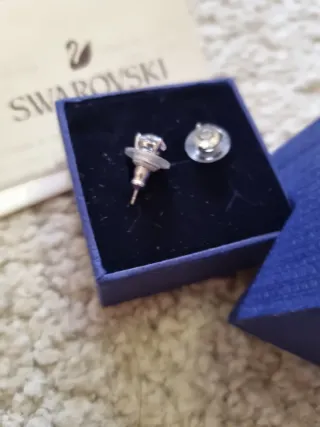 Pendientes Swarovski Plata. ORIGINALES.