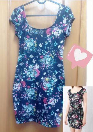 Vestido floral Pull&Bear Talla M