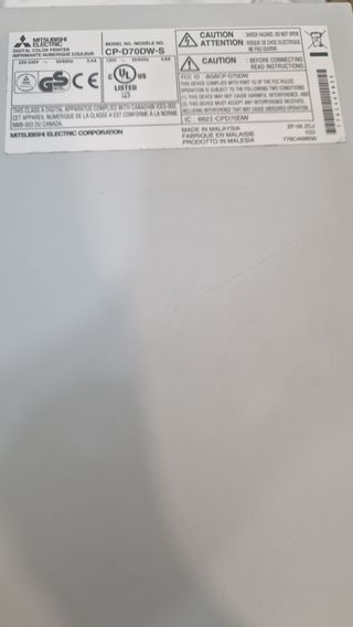 Impresora Fotos Mitsubishi CP-D70DW-S