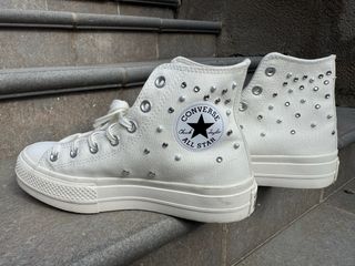 Converse Mujer Talla 39 Perlas y Cristales