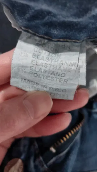 Falda vaquera azul talla XXL