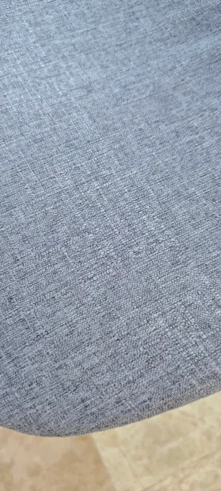 Pack 4 sillas tela gris y patas doradas