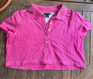 Polo Tommy Hilfiger Rosa Crop Top
