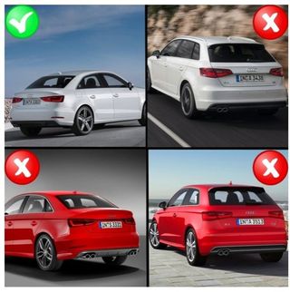 Difusor trasero Audi A3 8V Sedan look S3