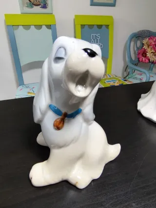 Figura bailarina porcelana años 60 y perrito