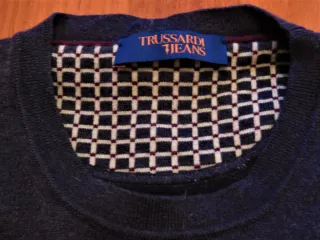 Maglioncino Trussardi Jeans girocollo grigio S