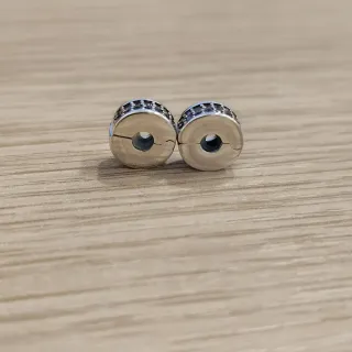 Clip Charm Pandora Plata y Morado