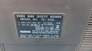 Radiocasete JVC RC-828L Biphonic Boombox