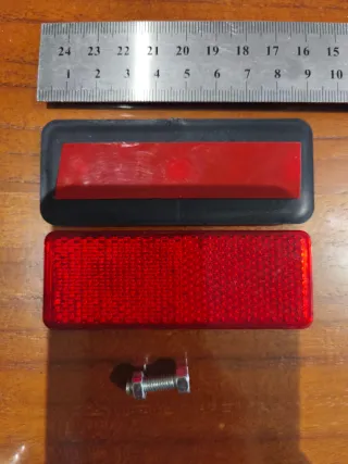 Catadióptrico Portamatriculas Moto Bici