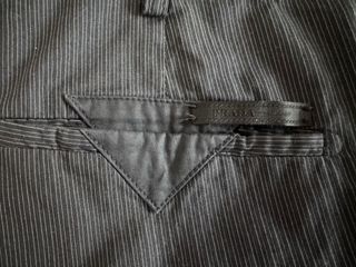 Pantalones Prada raya diplomática en marino/nefeo