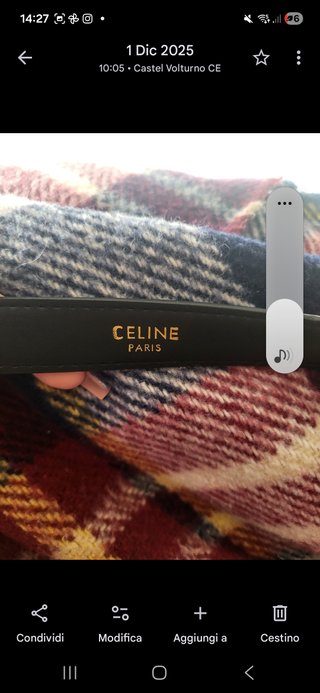Cintura Cel con logo Oro Nero