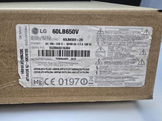 Despiece TV LG 60LB650V