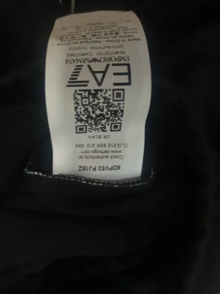 Chándal EA7 Emporio Armani Negro
