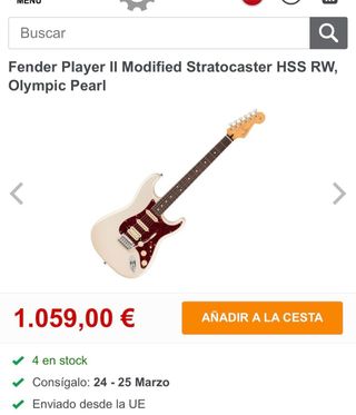 Fender Player 2 Stratocaster Modified