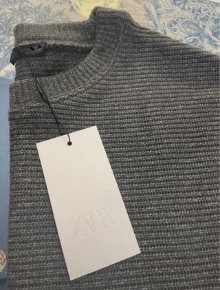 Conjunto ZARA Jersey y Pantalón Gris Talla M NUEVO