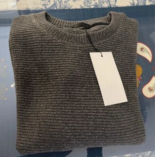 Conjunto ZARA Jersey y Pantalón Gris Talla M NUEVO