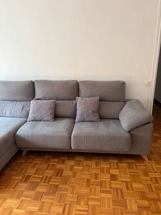 Sofá modular gris 3/4 plazas
