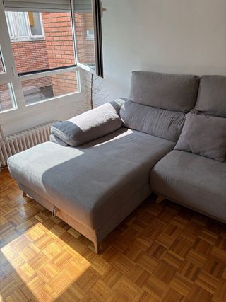 Sofá modular gris 3/4 plazas