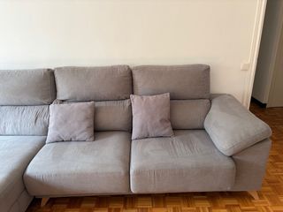 Sofá modular gris 3/4 plazas