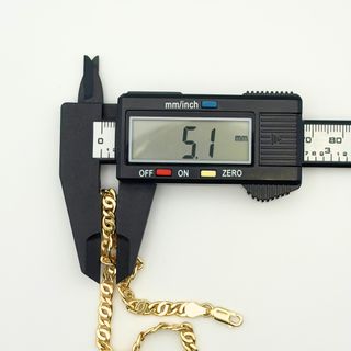 Pulsera Oro 18K, Barbada, 7.49gr, 21cm