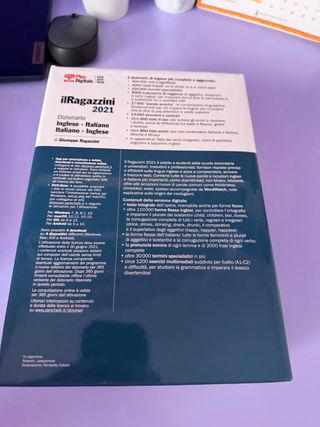 dizionario zanichelli italiani/inglese 2021 ottimo