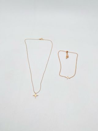 Conjunto Bisuteria Oro Estrella