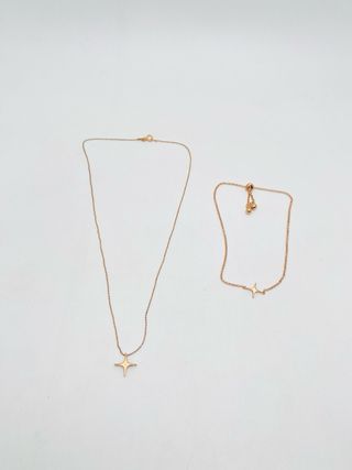 Conjunto Bisuteria Oro Estrella