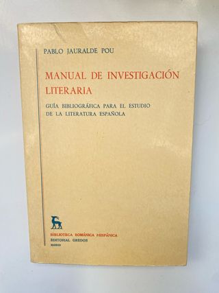 Manual de investigación literaria