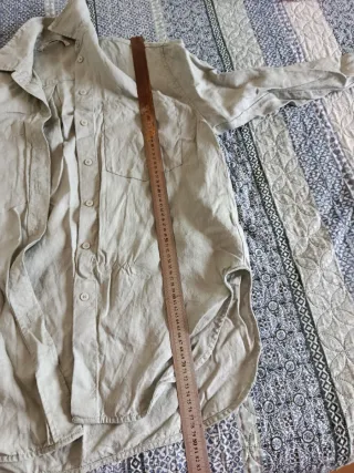 Sobrecamisa beige talla única