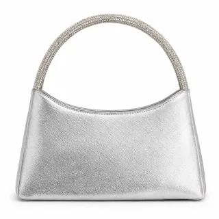 Borsa donna argento con strass