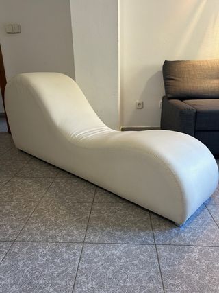 Diván Tantra Blanco Piel Sintética