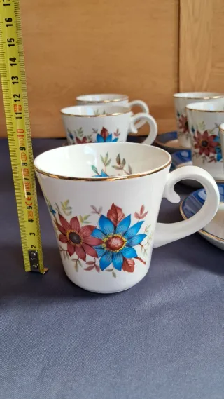 Juego 6 Tazas Desayuno San Claudio antiguas
