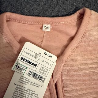 Saco dormir bebé con mangas rosa