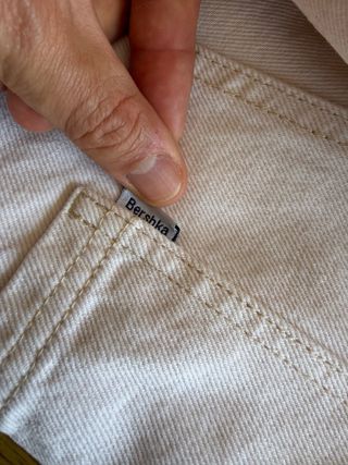 Camisa Bershka Oversize Talla M Beige